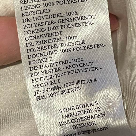 Stine Goya | Hunter Dress | Midi Medium Abstract Lined Art To Wear Black $350 - Picture 11 of 16